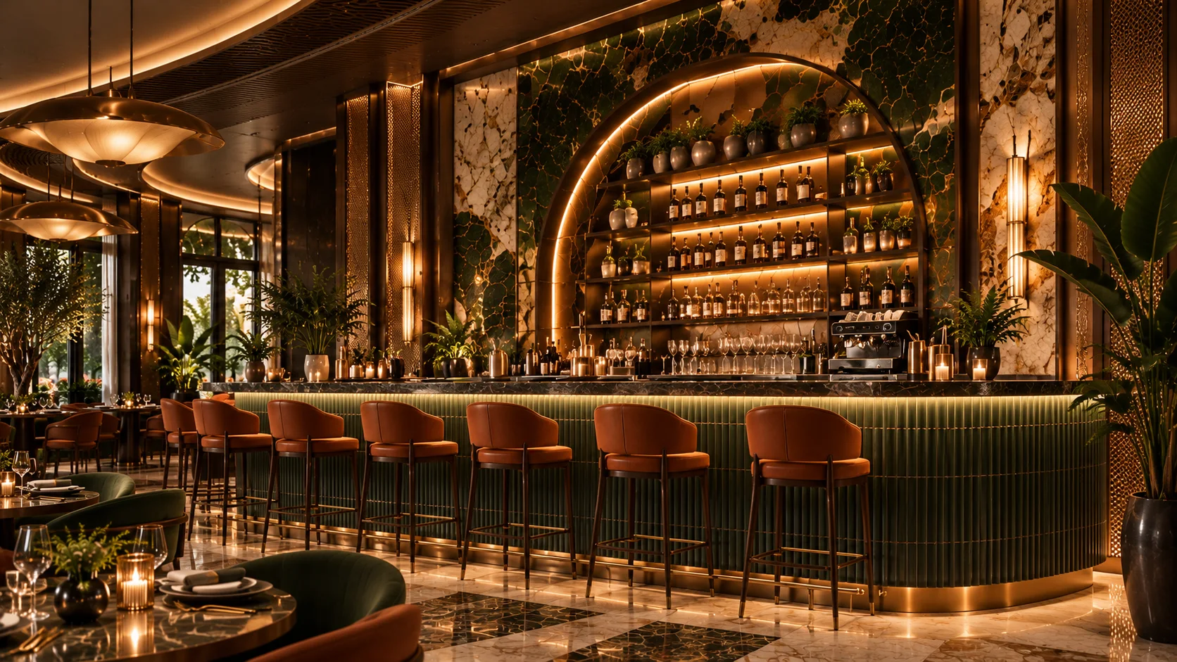The bar at Saloma, Miami
